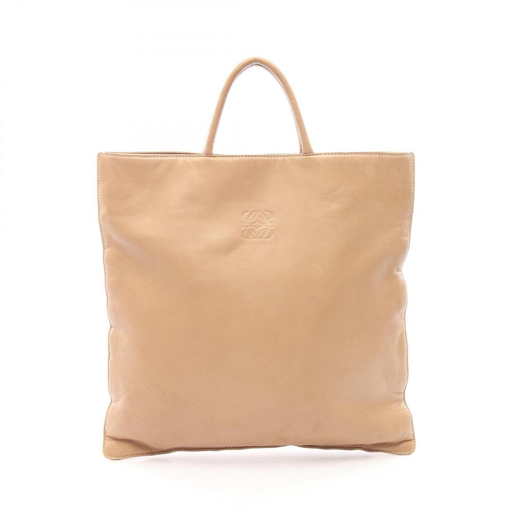 Loewe Anagram Tote Bag Leather Beige
